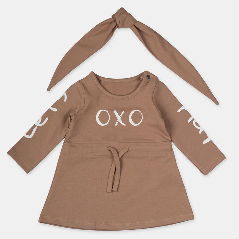 child dress with long sleeves  OXO  Beige