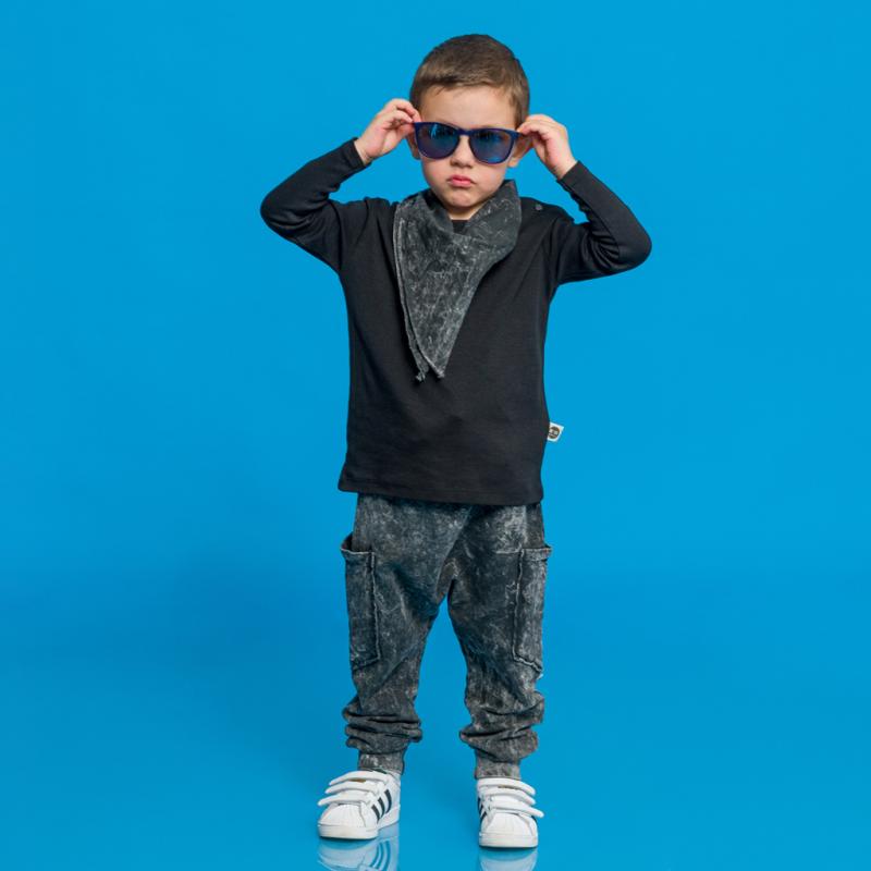 Childrens clothing set For a boy 3 parts  Kill it   -  black