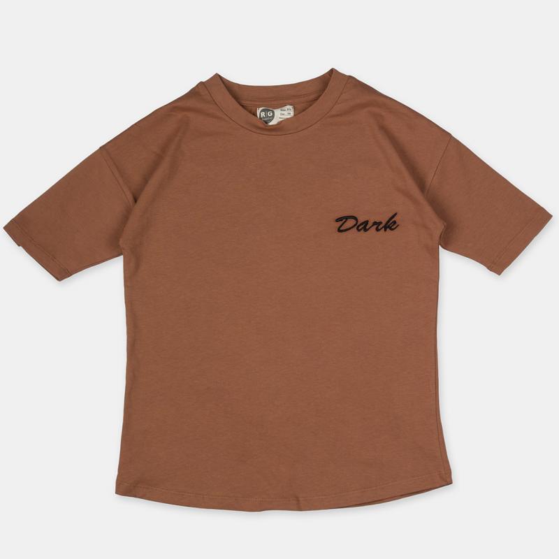 Childrens t-shirt unisex  Dark F   -  Brown