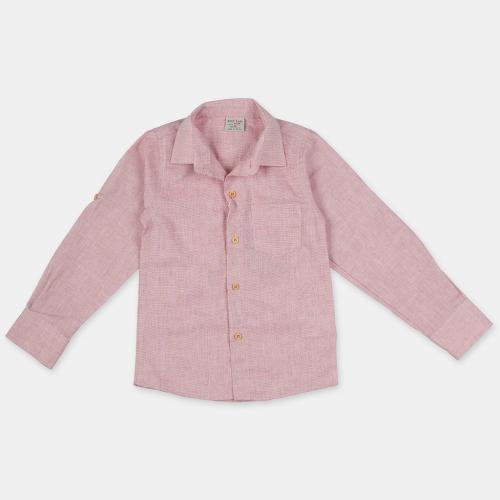 Детска риза за момче с джоб Rois Stil Розова