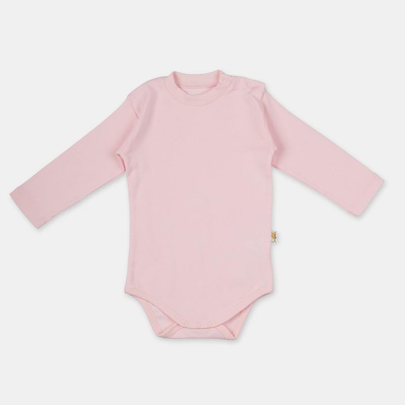 Body pentru bebe cu mânecă lungă Pentru fată  Pink  roz