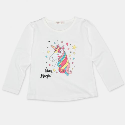 Παιδικη μπλουζα Για Κορίτσι με σταμπα  Stay Magic  ασπρα