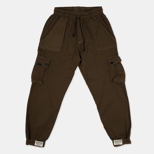 Детски панталон за момче RG Brown със странични джобове Кафяв