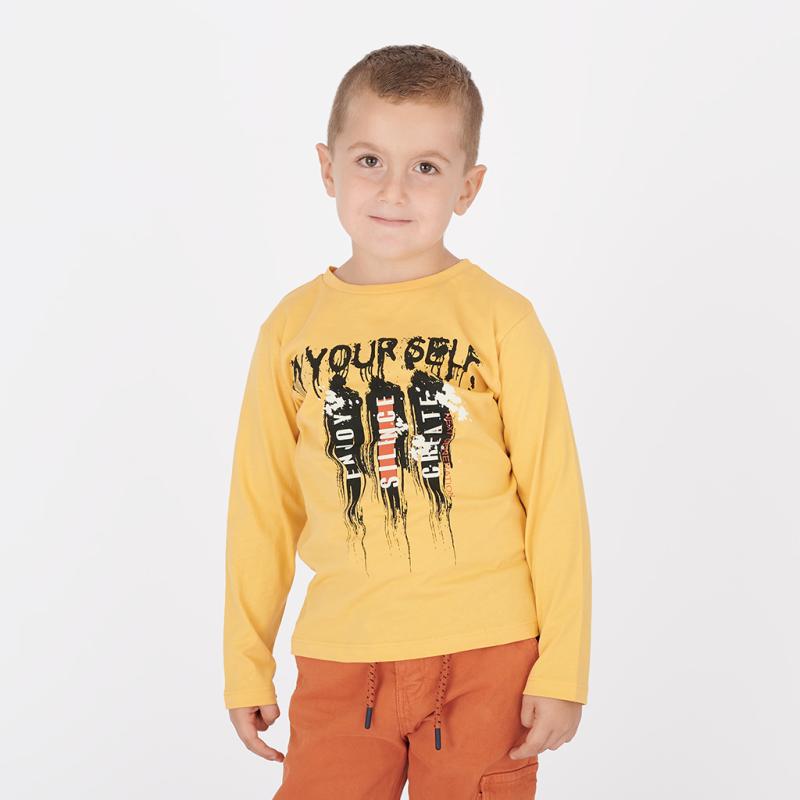 Childrens blouse For a boy  Cikoby In Yourself  Yellow
