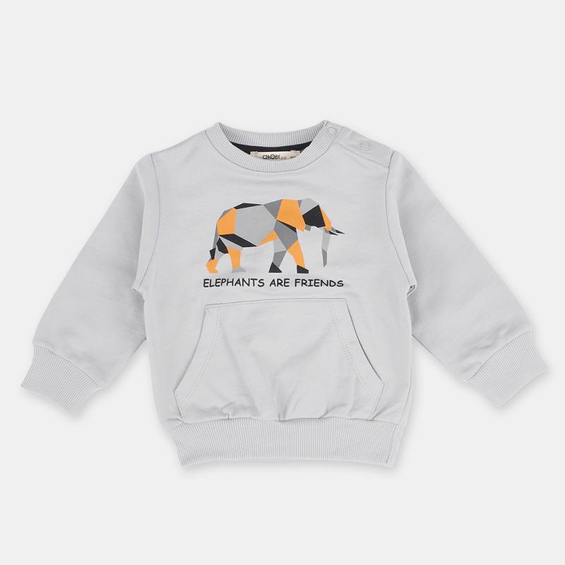Παιδικη μπλουζα Για Αγόρι  Cikoby Elephants Are Friends  Γκριζο