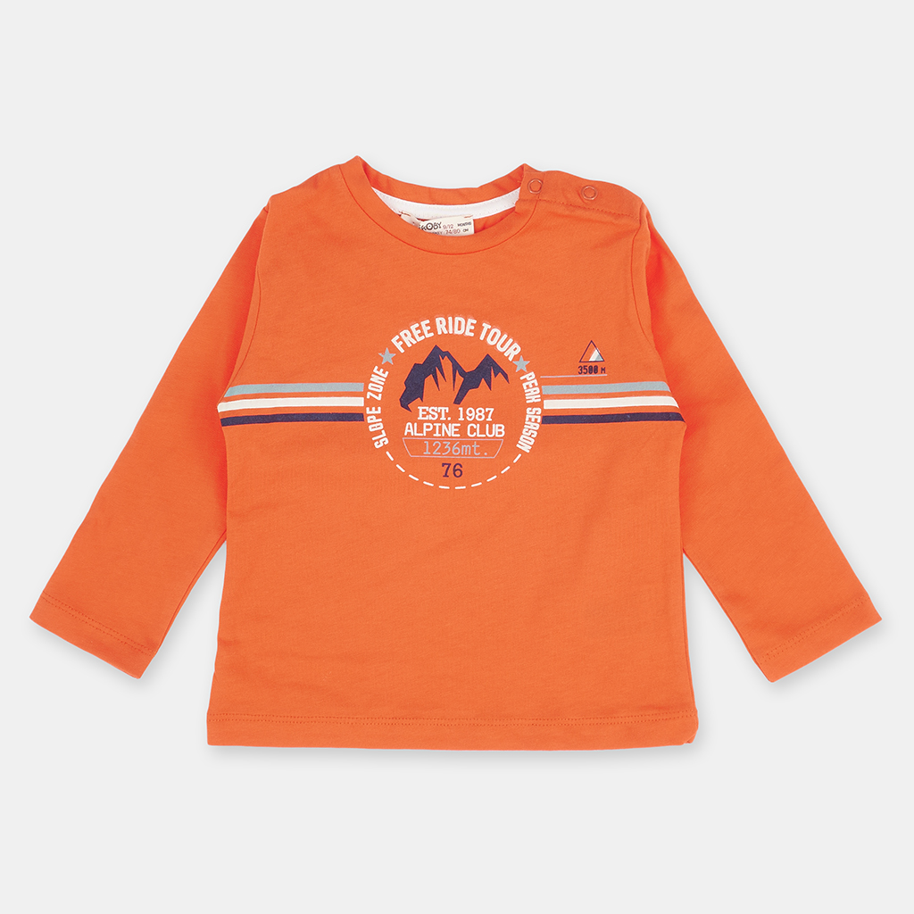 Παιδικη μπλουζα Για Αγόρι  Cikoby Free Ride  Πορτοκαλη
