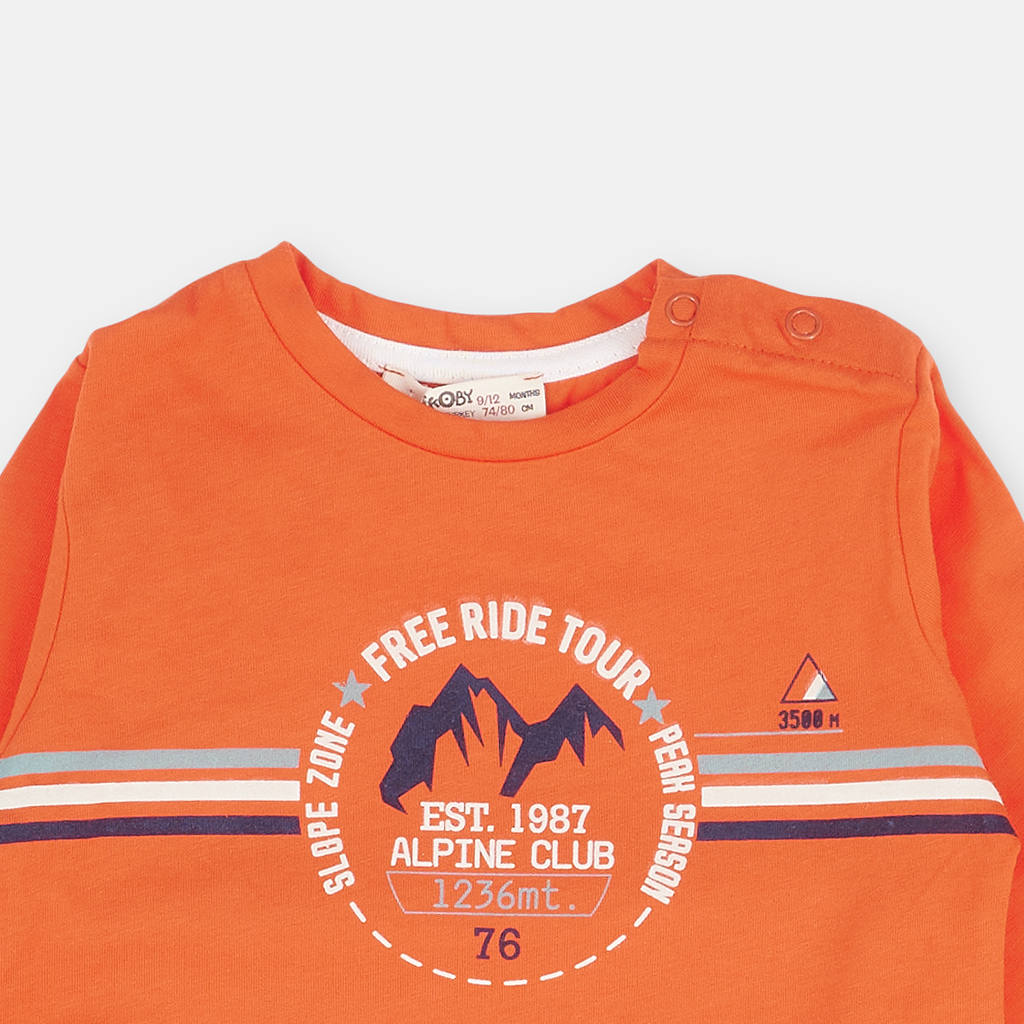 Παιδικη μπλουζα Για Αγόρι  Cikoby Free Ride  Πορτοκαλη