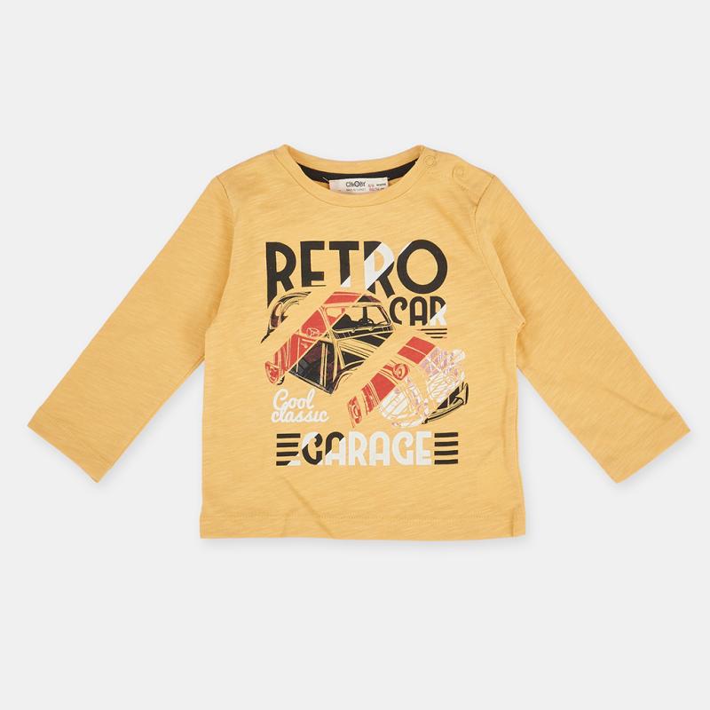 Childrens blouse For a boy  Cikoby Retro  Yellow