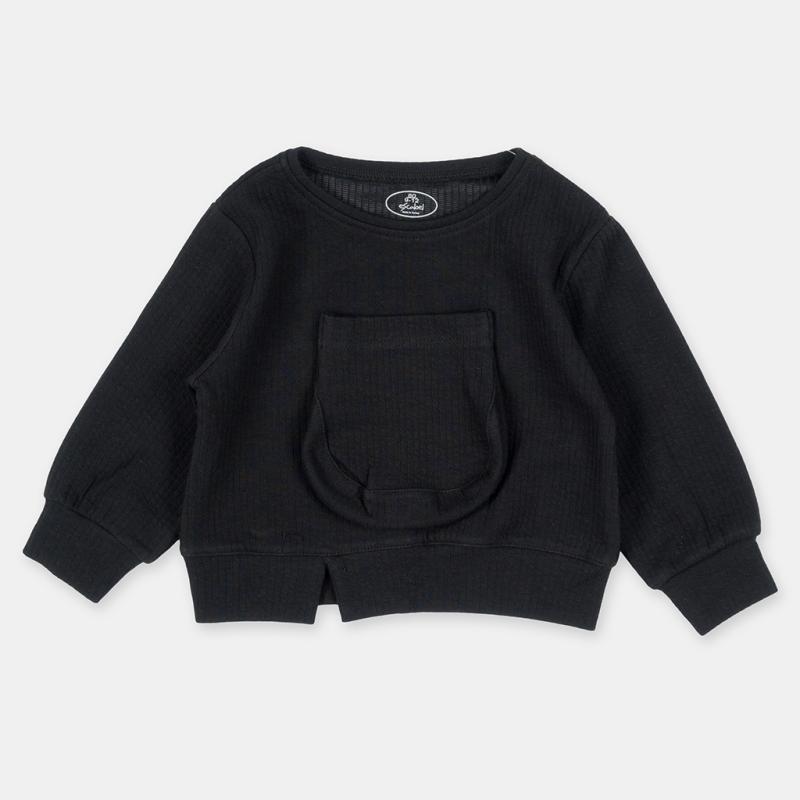 Childrens blouse For a boy with pocket  Black Escabel  black