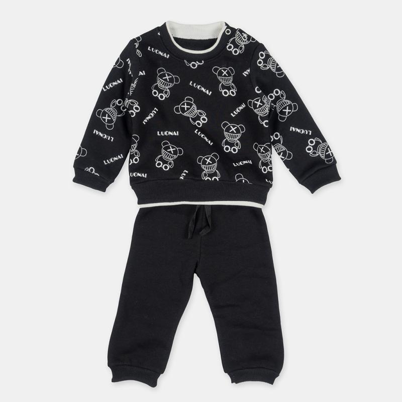Childrens sports set For a boy  Luonai  Quilted black