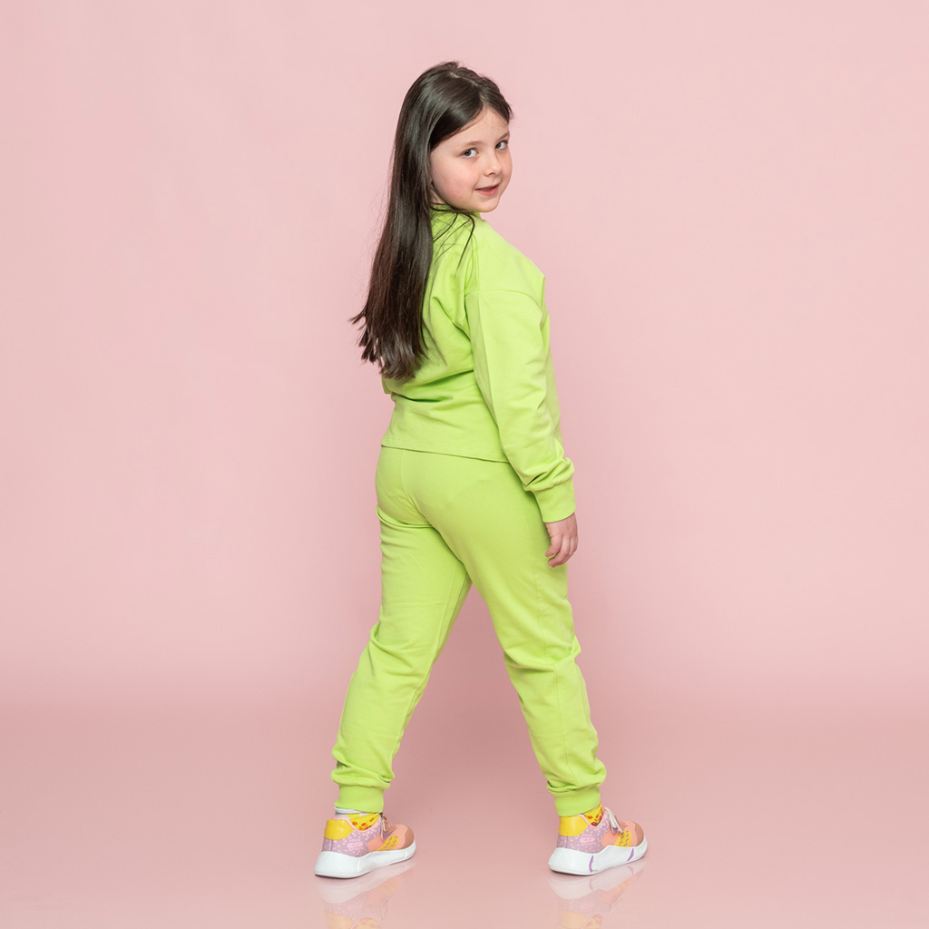 Παιδικο αθλητικο σετ Για Κορίτσι  New York style  απο 2 τεμαχια  -  Πρασινο