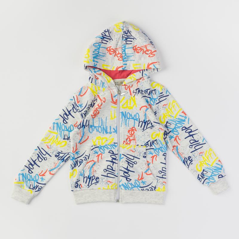 Childrens sweatshirt with a hood For a boy  Graffiti