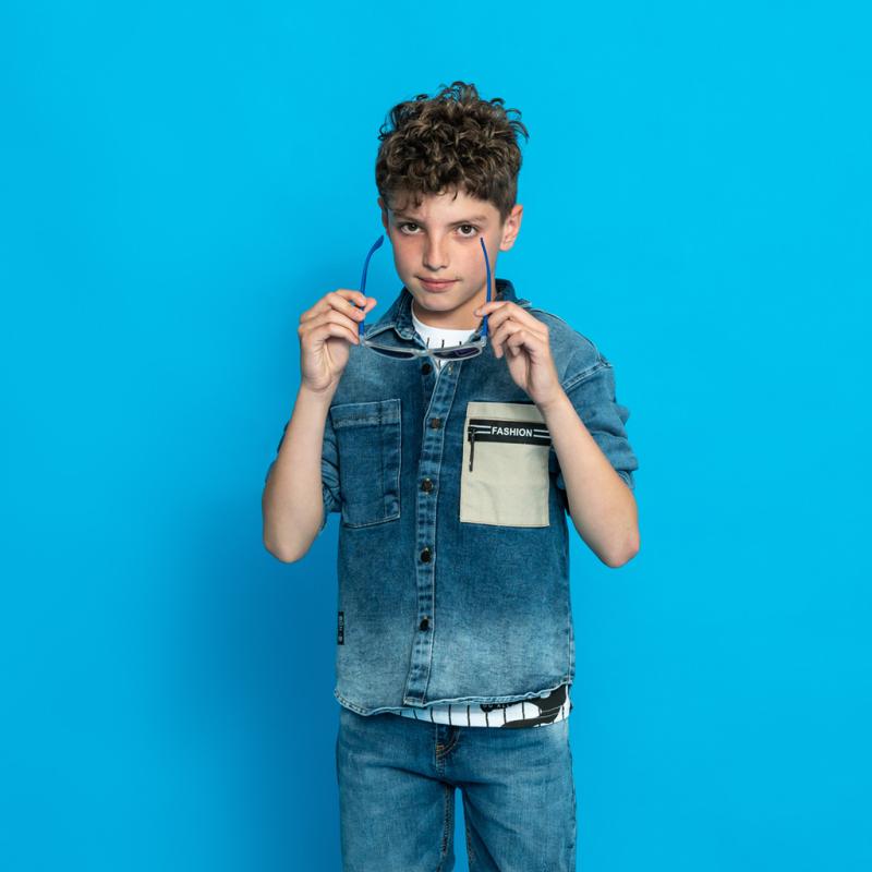 Dětská džínová Košile Pro chlapce  Fashion