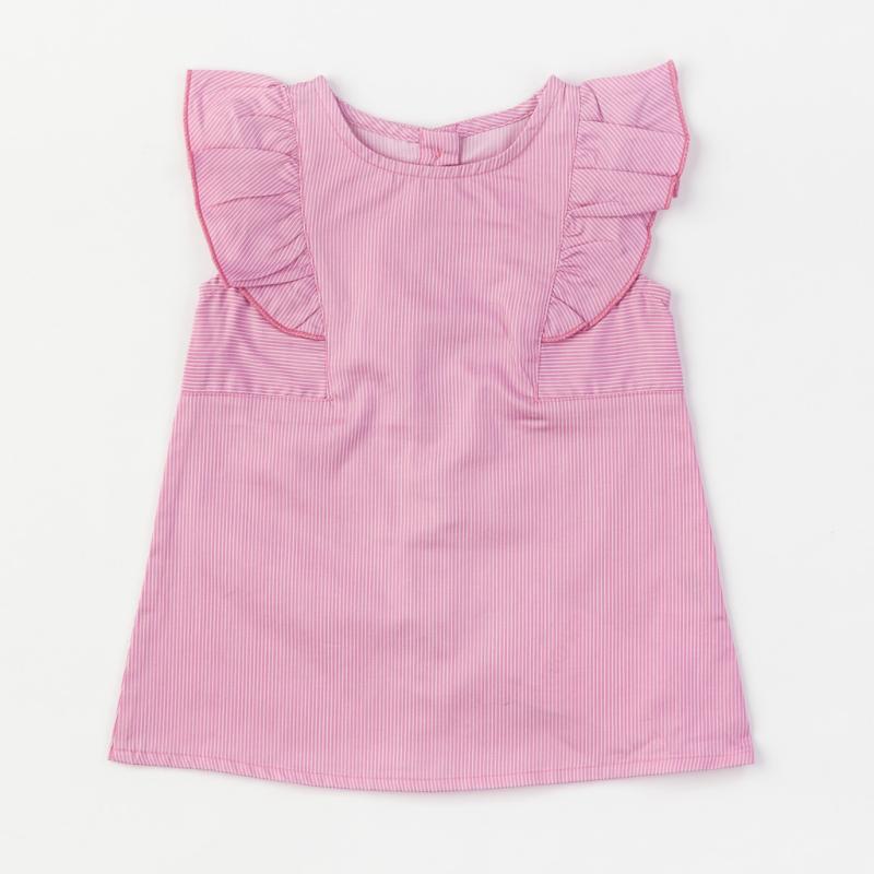 Dětské letní šaty bez rukávu  Cikoby Pink  Růžová