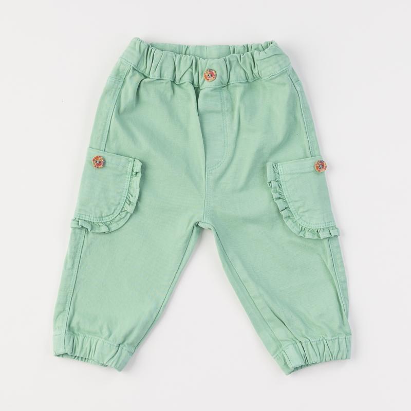 Childrens trousers For a girl  Cikoby green  Green