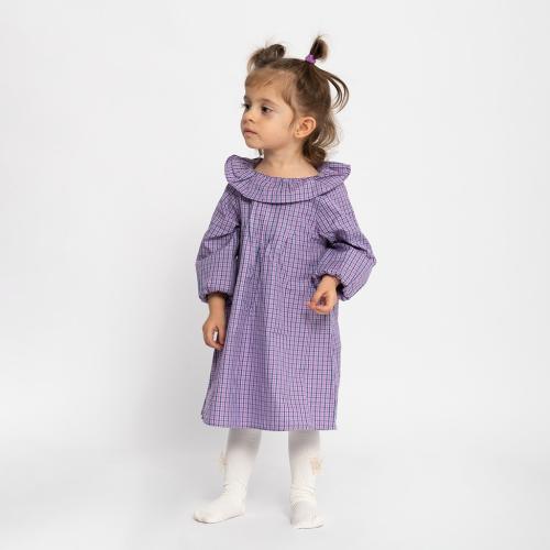 Детска рокля с дълъг ръкав Purple Лилава