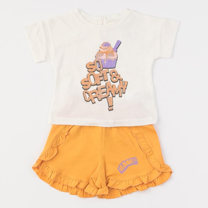 Childrens clothing set t-shirt and shorts For a girl  So soft