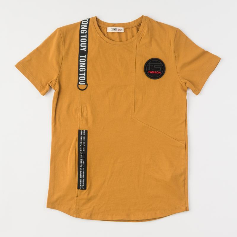 Childrens t-shirt For a boy  Fashion   -   Mustard