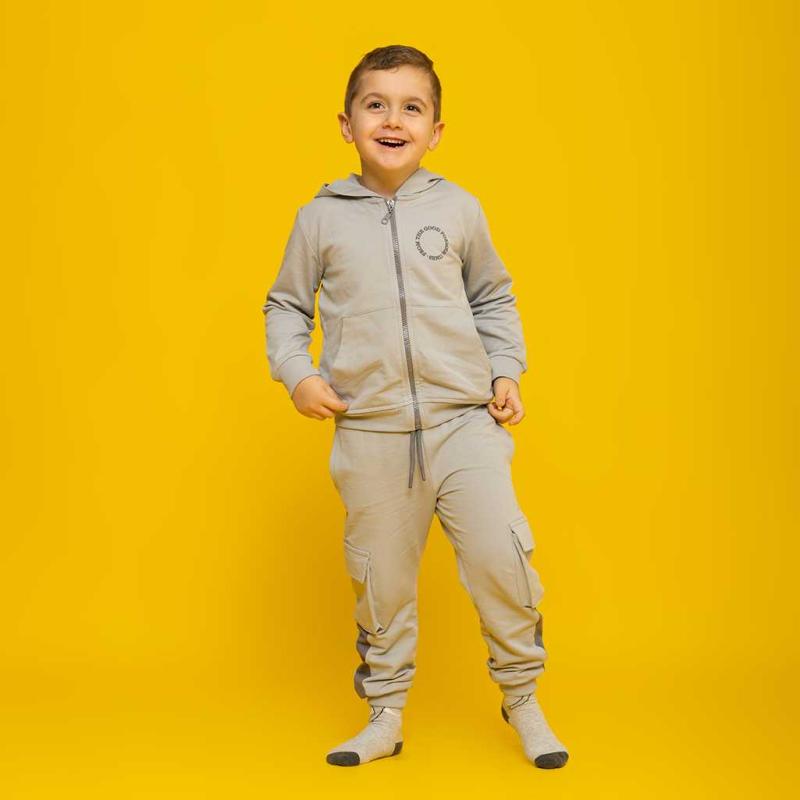 Childrens sports set For a boy  Cikoby From good formar  Gray