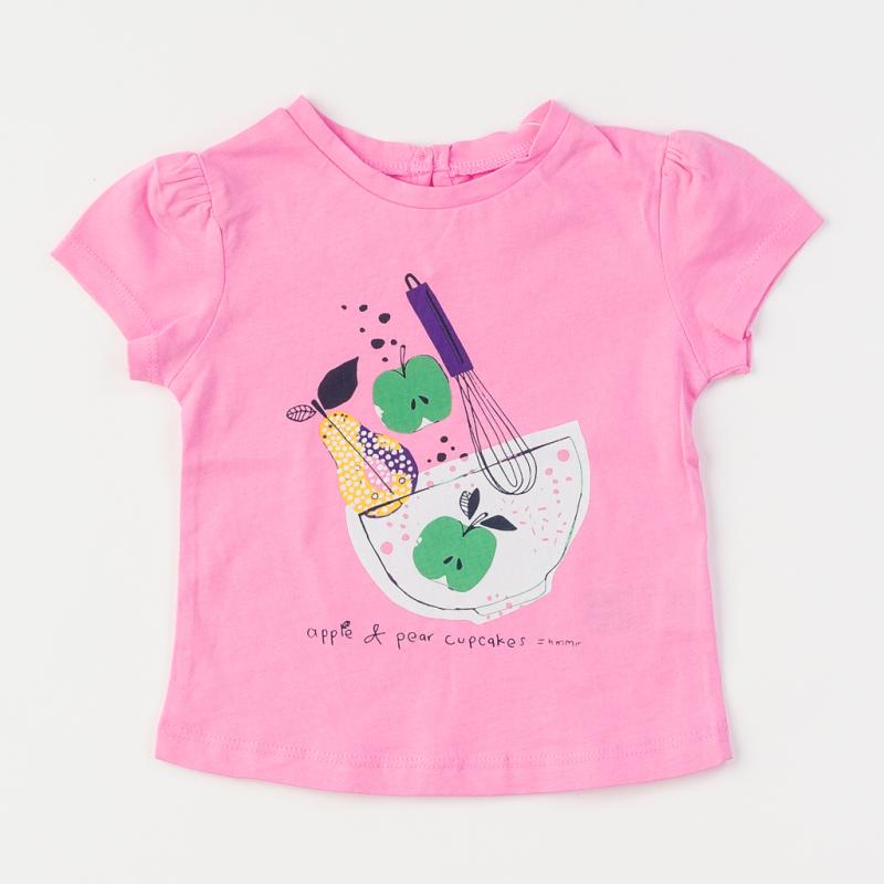 Childrens t-shirt For a girl  Cikoby Cupcakes   -  Pink