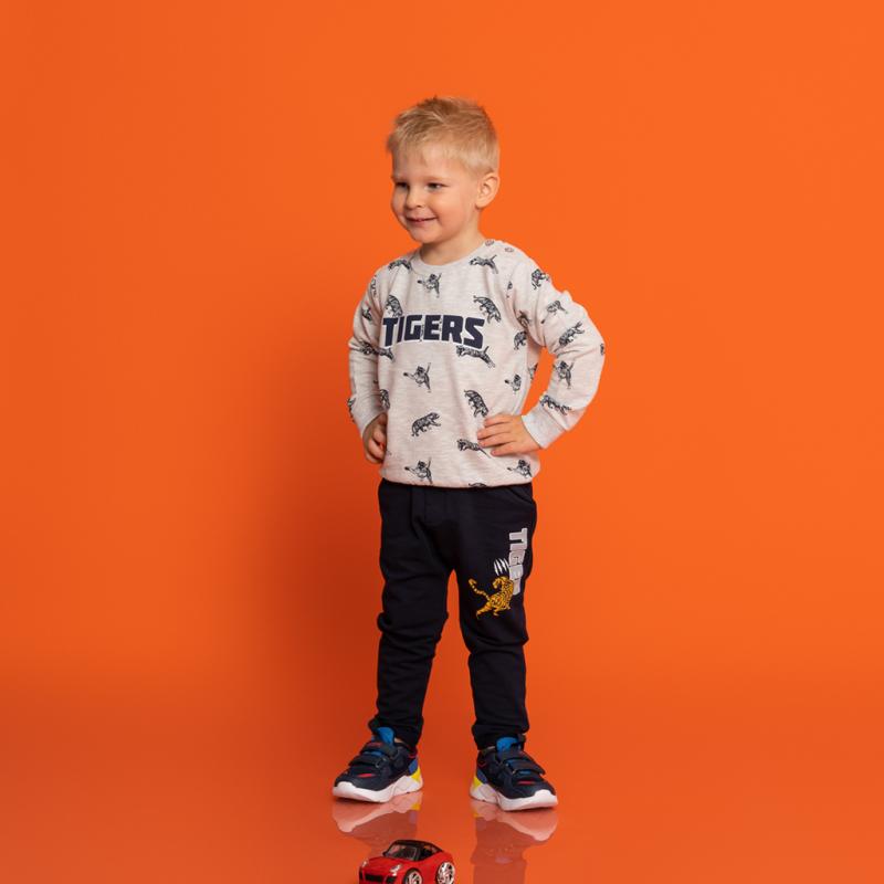 Childrens sports set For a boy  Breeze Tiger  Gray