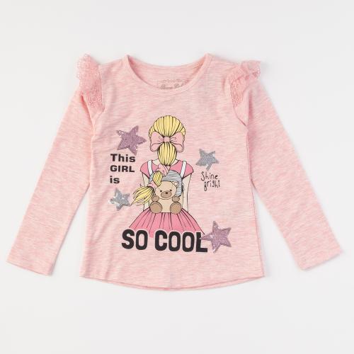Детска блуза за момиче Breeze Shine Розова