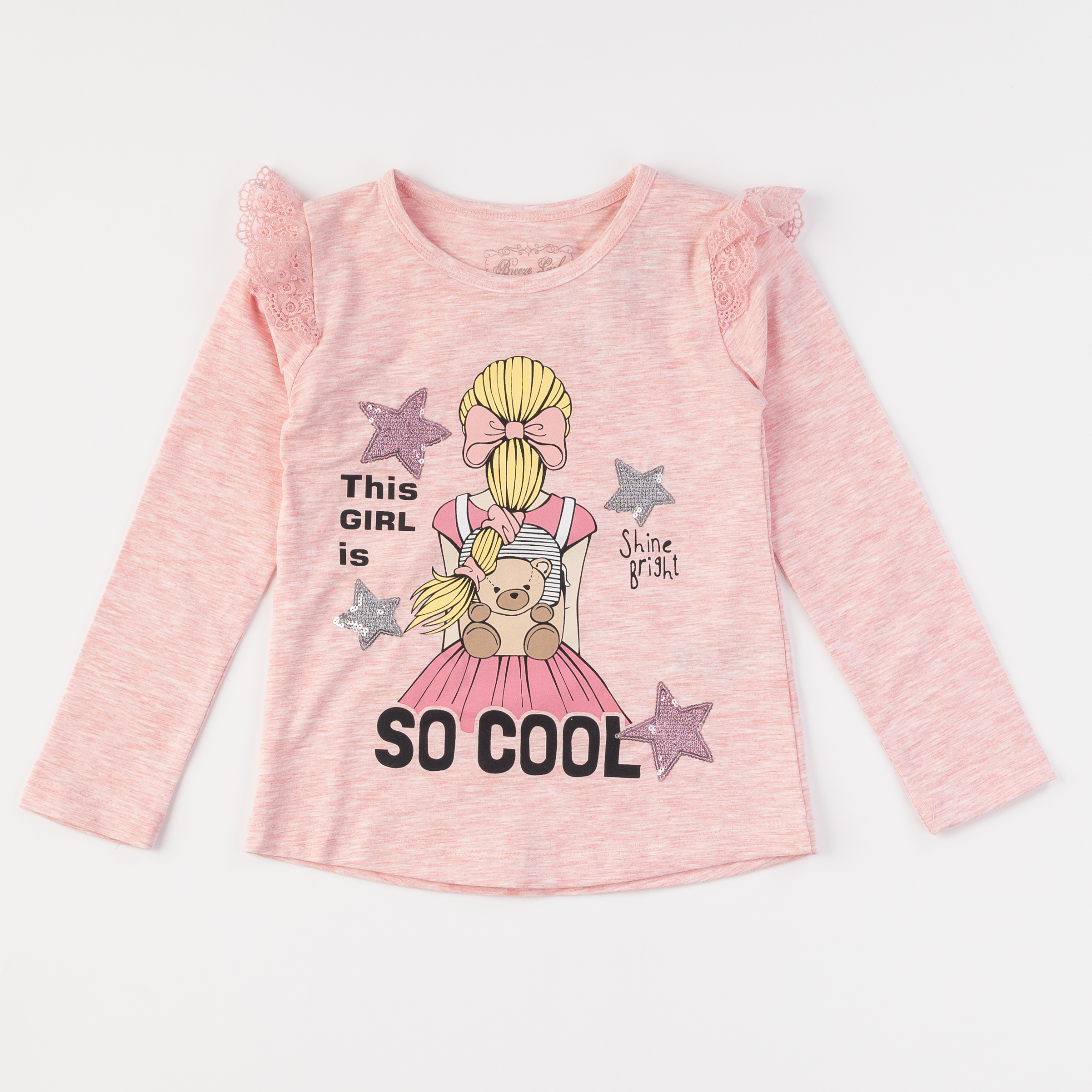 Παιδικη μπλουζα Για Κορίτσι  Breeze   Shine  Ροζε