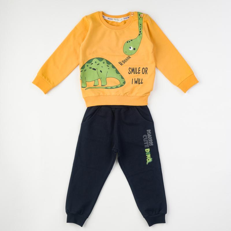 Childrens clothing set For a boy  Breeze   Smile  Yellow