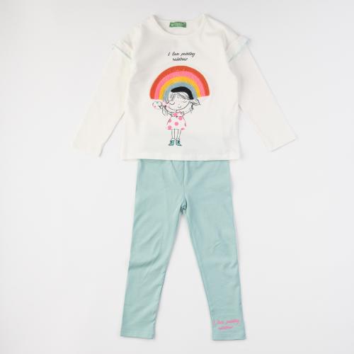 Детски комплект блуза и клин за момиче Rainbow