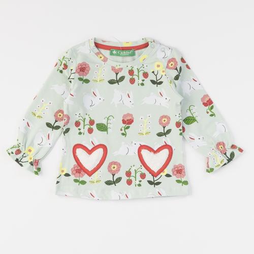 Детски комплект блуза и клин за момиче bunnies