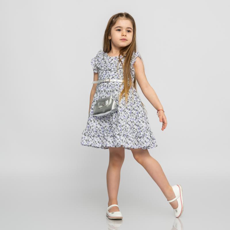 child dress sleeveless  Flowers  with a bag and belt