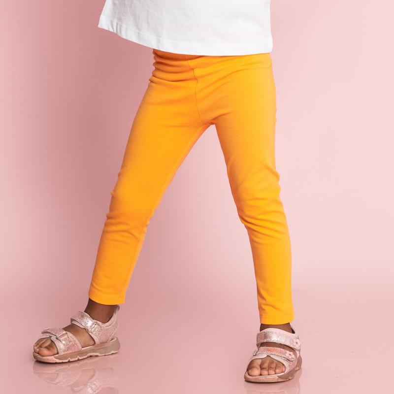 Pančuchové nohavice pre deti  Cikoby basic  z trikotu  -  Oranžový