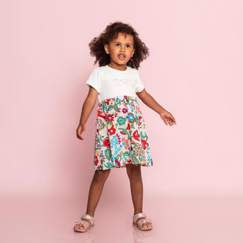 child dress with short sleeves  Flower