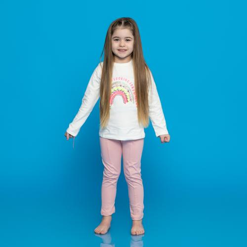 Детски комплект за момиче 2 части Rainbows блуза и клин