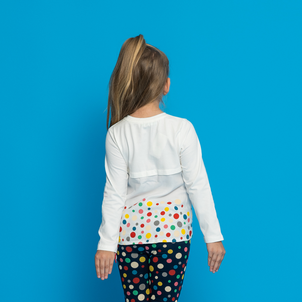 Παιδικο σετ για αγορια 2 τεμαχια  Color dots  μπλουζα και κολαν