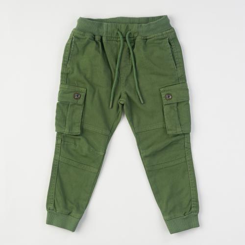Детски панталон за момче Rois green със странични джобове - Зелен