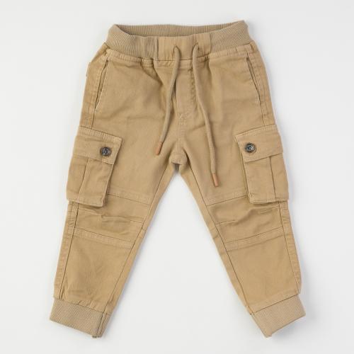 Детски панталон за момче Rois със странични джобове - Бежов