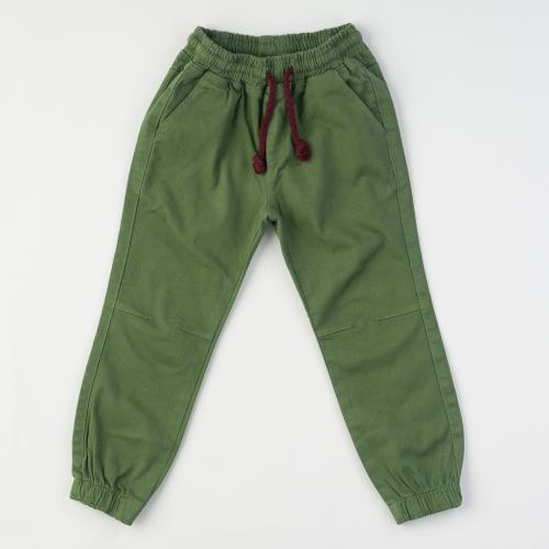 Детски панталон за момче Rois с връзки - Зелен