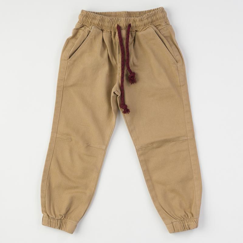 Childrens trousers For a boy  Rois  with liaison  -  Beige