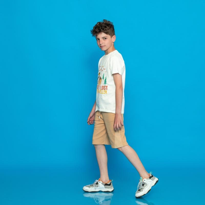 Childrens clothing set For a boy t-shirt and shorts  Cikoby Lets get lost