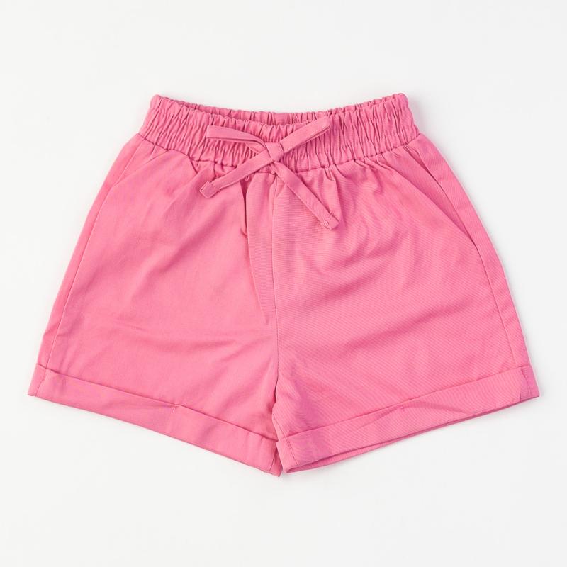 Childrens shorts For a girl  Cikoby  pink