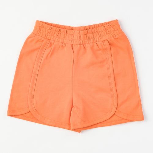 Детски къси панталонки за момиче basic Cikoby Оранжеви