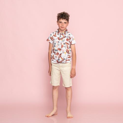 Детски комплект за момче риза и къси панталонки Mackays M