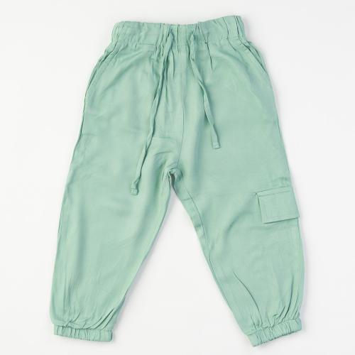 Детски панталон за момиче летен Cikoby Зелен