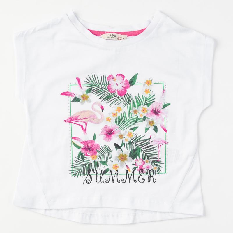 Κοντομάνικη μπλούζα Για Κορίτσι  Cikoby   Summer  ασπρα