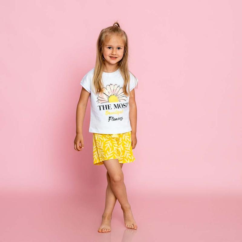 Childrens set for a girl t-shirt and shorts  Cichlid Daisy