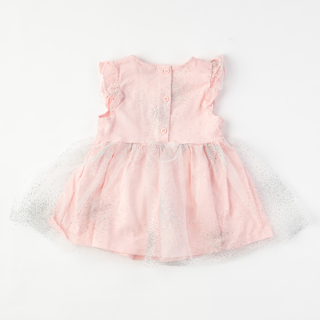 Детска рокля без ръкав Babely gyrl Розова
