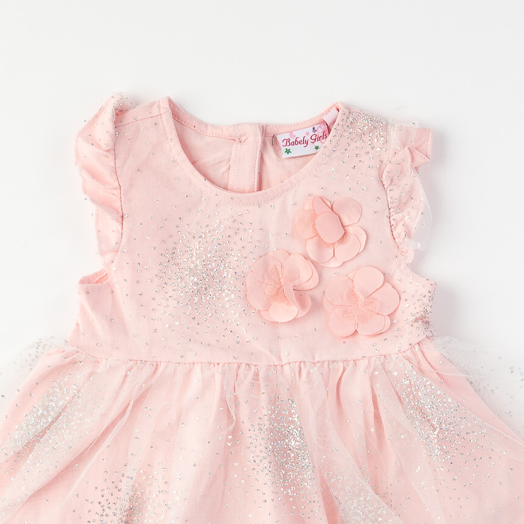 Παιδικο φορεμα χωρεις μανικι  Babely gyrl  Ροζε