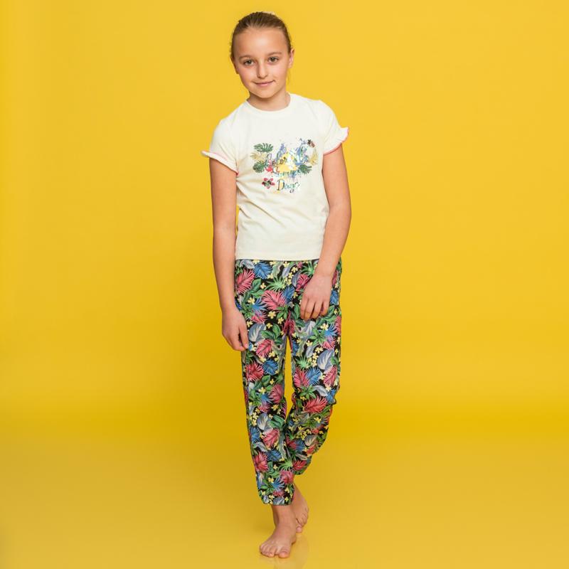 Childrens clothing set For a girl t-shirt and long pants  Cichlid Colorful summer