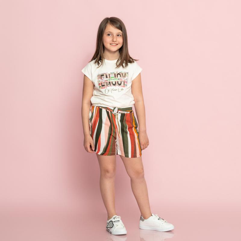 Childrens clothing set For a girl t-shirt and shorts  Cichlid  Your life